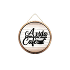 Placa Formato Barril  Dizeres 2dmdf