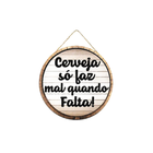 Placa Formato Barril Dizeres 2dmdf