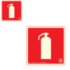 Placa Fotolumi Pvc 0,5 - 15x15cm - Extintor De Incendio