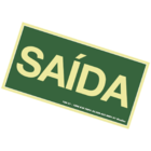Placa Fotoluminescente Pvc 0,5 - 30x15 Cm - Saida