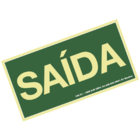 Placa Fotoluminescente Pvc 0,5 - 30x15 Cm - Saida