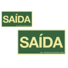 Placa Fotoluminescente Pvc 0,5 - 30x15 Cm - Saida