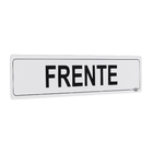 Placa "Frente" Plástico 5x25cm