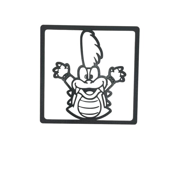 Placa Gamer Mário Bros Lemmy Koopa  Mdf