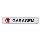 Placa "Garagem" Plástico 5x25cm