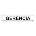 Placa "Gerência" Plástico 5x25cm