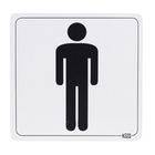 Placa "Homem" Plástico 15x15cm