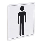 Placa "Homem" Plástico 15x15cm