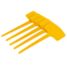 Placa Identificação Plus 19x7cm  Amarelo