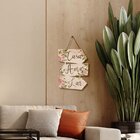 Placa Indicativa Decoração Sala Lar Flores Folhas