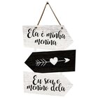 Placa Indicativa Para Decoração Quarto Casal Frases