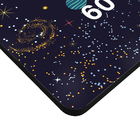 Placa Decorativa Infantil Régua de Crescimento Espaço Azul 83,5x21cm