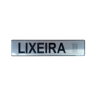 Placa Informativa Lixeira Aluminio 25x5 Cm Resistente