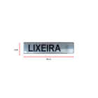 Placa Informativa Lixeira Aluminio 25x5 Cm Resistente