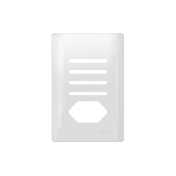 Placa Interruptor 4x2 1 Tomada Novara