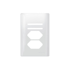 Placa Interruptor 4x2 2 Tomadas Novara