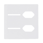 Placa Interruptor 4x4 2 Tomadas Novara