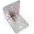 Placa Junção Dobrada Pesada 90x100x3mm Aço Galvanizado Minubras