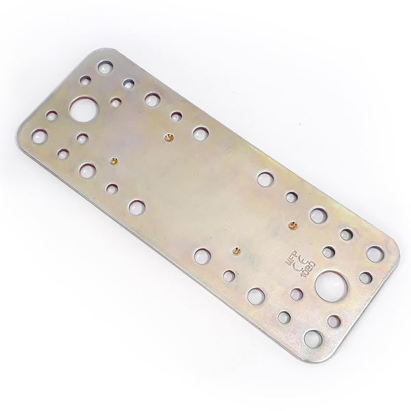 Placa Junção Reta Pesada 65x170x2,5mm Aço Galvanizado Minubras