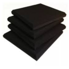 Placa Lã De Pet Preto Chanfrado 600 X 600 X 50 Mm - 35kg/m3