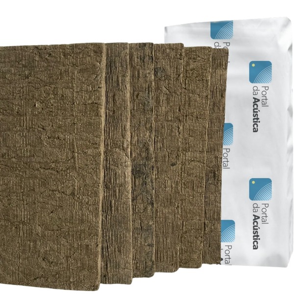 Placa Lã De Rocha (pl) 1200 X 600 X 50 Mm - 6 Unidades - 4,32