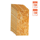 Placa Lã De Vidro 06un 1200 X 600 X 50mm - 30kg/m3 - 4,32m2