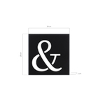 Placa Letra & Vazado