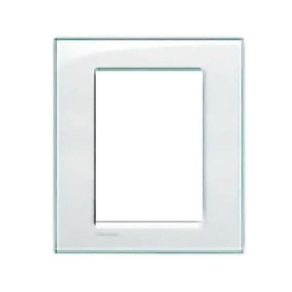 Placa Living Light 4x4 3+3 Postos Acqumarina - Bticino