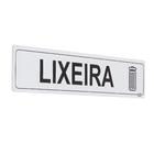 Placa "Lixeira" Plástico 5x25cm