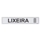 Placa "Lixeira" Plástico 5x25cm