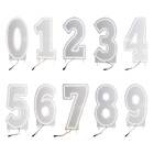 Placa Luminoso Neon De Led - 50cm - Branco Frio Número Nove