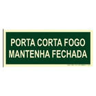 Placa M3 - Porta Corta Fogo Matenha Fechada