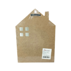 Placa Madeira Com Ganchos Formato Casa