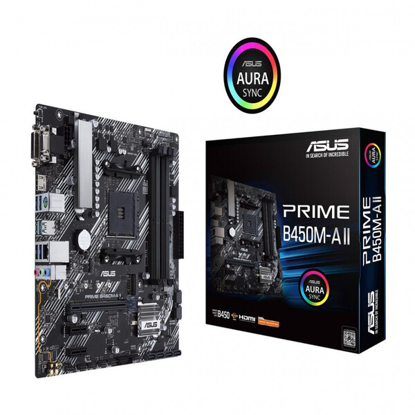 Placa Mãe Asus Prime Para Amd Am4 B450m-a Ii 4xddr4 Matx