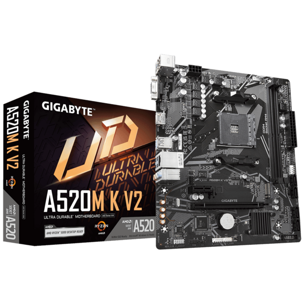 Placa Mae Gigabyte Amd (am4) Micro Atx Ddr4 - A520m K V2 1.0