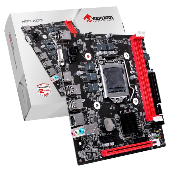 Placa Mãe Keepdata H55-kdg Socket Lga 1156 / Vga / Ddr3 - Sup