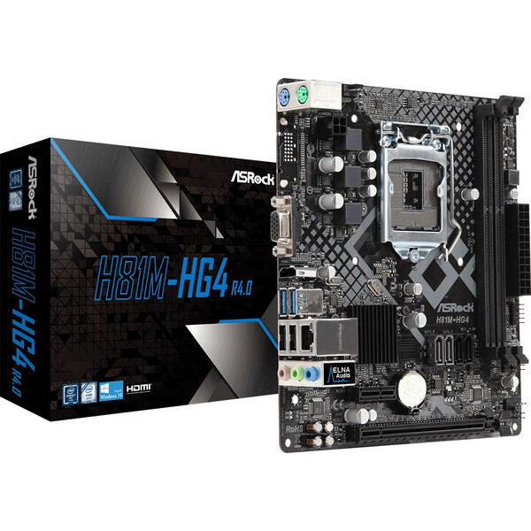 Placa Mãe Micro Atx Asrock H81m-hg4 R4 Intel Lga 1150 4ª Gera