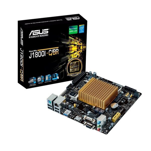 Placa Mae Mini Itx Asus J1800i-c/br Intel Dual Core
