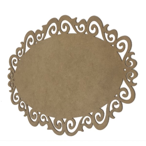 Placa Mdf 3mm Cru 30x40 Arebesco Decorativo Ornamento Vazado