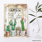 Placa Mdf Decorativa Família É Onde A Vida Começa 19 X 24cm L