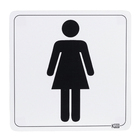 Placa "Mulher" Plástico 15x15cm