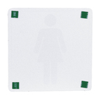 Placa "Mulher" Plástico 15x15cm