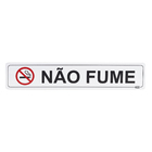 Placa "Não Fume" Plástico 5x25cm