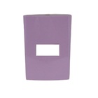 Placa P/ 1 X Modulo Sleek Affeto Rosa 4x2 Margirius