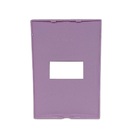 Placa P/ 1 X Modulo Sleek Affeto Rosa 4x2 Margirius