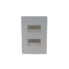 Placa P/ 2 Modulo Clean Branco Fosco 4x2 Margirius