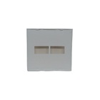 Placa P/ 2 Modulo Sleek Branco Brilho 4x4 Margirius