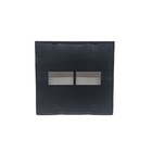 Placa P/ 2 X Modulo Clean Preto Fosco 4x4 Margirius