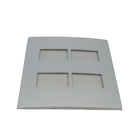 Placa P/ 4 X Modulo Clean Branco Fosco 4x4 Margirius