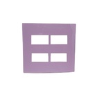 Placa P/ 4 X Modulo Sleek Affeto Rosa 4x4 Margirius